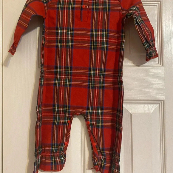 New Christmas Tartan Plaid Romper - Picture 8 of 8